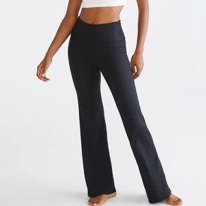 Aeropostale High waist ribbed studio flare leggings size small